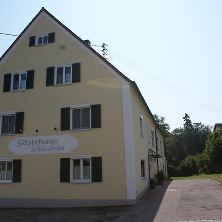 Gastehaus Schlossbrau Ichenhausen Exterior foto